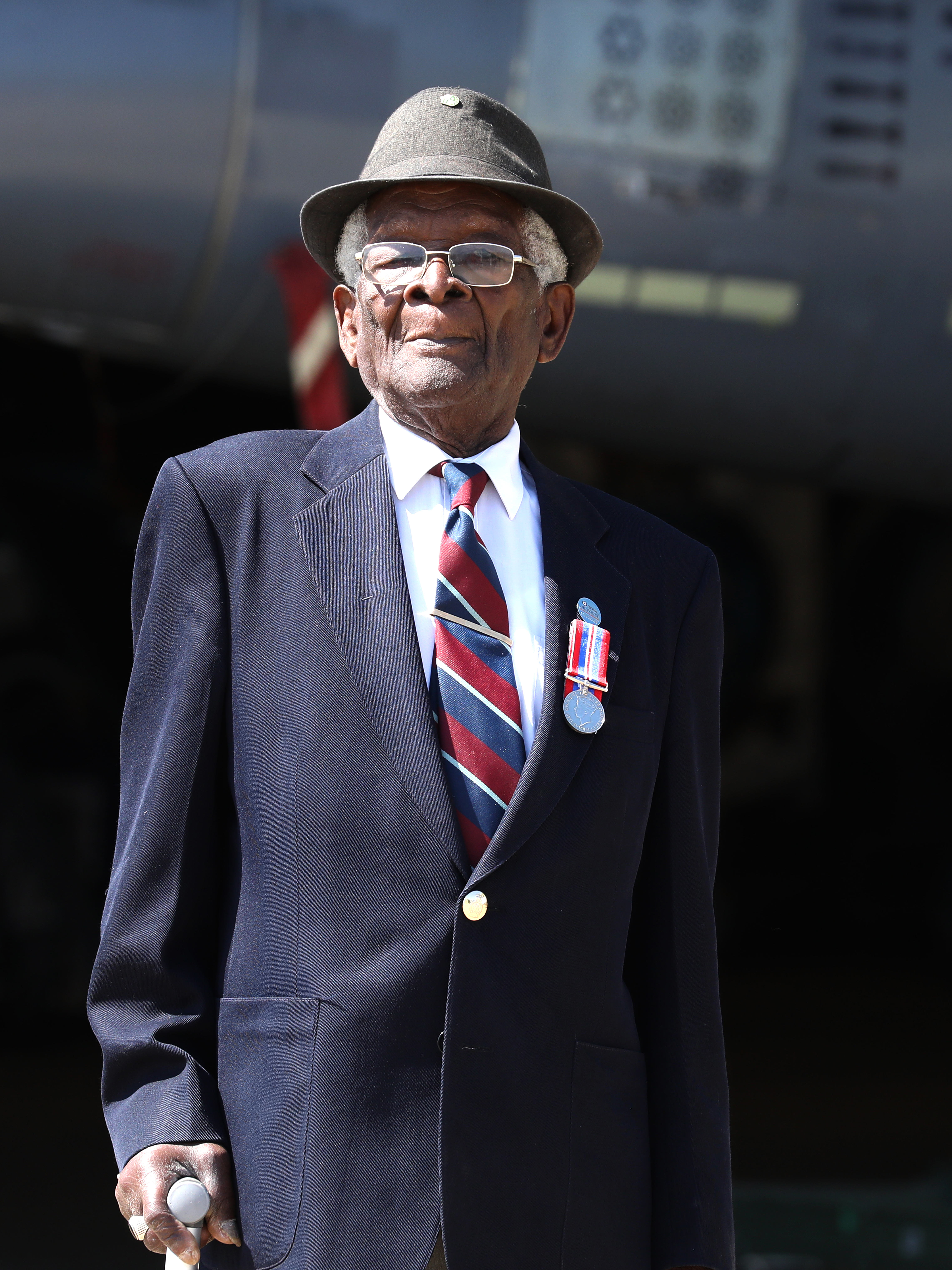 Image shows veteran.